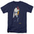 Elvis Presley Yellow Scarf Adult 18/1 T-Shirt Navy
