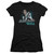 Elvis Presley Shake Rattle And Roll Junior Women's Sheer T-Shirt Black