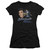Elvis Presley Blue Suede Shoes Junior Women's Sheer T-Shirt Black
