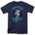 Elvis Presley Total Trouble Adult 18/1 T-Shirt Navy