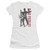 Elvis Presley Look No Hands Junior Women's Sheer T-Shirt White