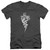 Elvis Presley TCB Ornate Adult V-Neck T-Shirt Charcoal