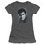 Elvis Presley Grey Portrait Classic Junior Women's Sheer T-Shirt Charcoal