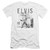 Elvis Presley With The Band Classic Premuim Canvas Adult Slim Fit T-Shirt White
