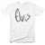 Elvis Presley Sketchy Name Classic Adult 18/1 T-Shirt White