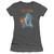 Elvis Presley Mic In Hand Classic Junior Women's Sheer T-Shirt Charcoal