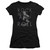 Elvis Presley Rock And Roll Classic Junior Women's Sheer T-Shirt Black