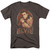 Elvis Presley Stripes Classic Adult 18/1 T-Shirt Charcoal