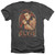 Elvis Presley Stripes Classic Adult Heather T-Shirt Charcoal