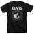 Elvis Presley Rock King Classic Adult 18/1 T-Shirt Black
