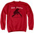 Elvis Presley Overprint Classic Adult Crewneck Sweatshirt Red
