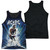 AC/DC Lightning Adult Sublimated Tank Top T-Shirt White/Black