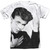 David Bowie Hero Adult Sublimated Crew T-Shirt White
