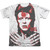 David Bowie Piercing Gaze Adult Sublimated T-Shirt White