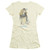 E.T. The Extra Terrestrial Dress Up S/S Junior Women's T-Shirt Sheer Cream