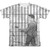 Elvis Presley Whole Cell Block (Front/Back Print) Adult Sublimated T-Shirt White