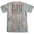 Elvis Presley Woodgrain (Front/Back Print) Adult Sublimated T-Shirt White