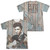 Elvis Presley Woodgrain (Front/Back Print) Adult Sublimated T-Shirt White