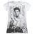 Elvis Presley Play Me A Song Junior Women's Sublimated Crew T-Shirt White