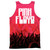 Pink Floyd Live (Front/Back Print) Adult Sublimated Tank Top T-Shirt White