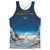 Yes Topographic Oceans (Front/Back Print) Adult Sublimated Tank Top T-Shirt White