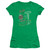 A Christmas Story It's A Major Prize Junior Women's Sheer T-Shirt Kelly Green