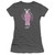 A Christmas Story Pink Nightmare Junior Women's Sheer T-Shirt Charcoal