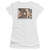 Army of Darkness Jack Left Town Junior Women's Sheer T-Shirt White