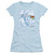 Army of Darkness Shop S Mart Junior Women's Sheer T-Shirt Light Blue