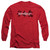 Bloodsport Kanji Adult Long Sleeve T-Shirt Red