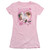 Breakfast Club Lipstick Junior Women's Sheer T-Shirt Pink