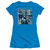 Breakfast Club Tree Junior Women's Sheer T-Shirt Turquoise