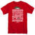 Christmas Vacation Jolliest Bunch Adult 18/1 T-Shirt Red