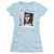 Cry Baby Title Junior Women's Sheer T-Shirt Light Blue