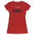 Rocky Victory Distressed Junior Women's Sheer T-Shirt Red