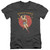 Wonder Woman Wonder Circle Adult V-Neck Original T-Shirt Charcoal