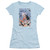 Wonder Woman Number One Junior Women's Sheer Original T-Shirt Light Blue