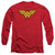 Wonder Woman Logo Adult Long Sleeve Original T-Shirt Red