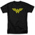 Wonder Woman Logo Adult 18/1 Original T-Shirt Black