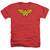 Wonder Woman Logo Adult Heather Original T-Shirt Red