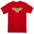 Wonder Woman WW Logo Adult 18/1 Original T-Shirt Red