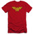 Wonder Woman Logo Dist Premium Canvas Adult Slim Fit Original T-Shirt Red