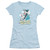 Wonder Woman I'm Wonder Woman Junior Women's Sheer Original T-Shirt Light Blue