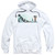 Rocky Cutout Logo Adult Pullover Classic Hoodie Sweatshirt White