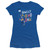 Jurassic Park Bingo Dino DNA Junior Women's Sheer T-Shirt Royal Blue