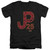 Jurassic Park JP25 Adult V-Neck T-Shirt Black
