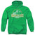 Jurassic Park JP Orange Adult Pullover Hoodie Sweatshirt Kelly Green