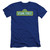 Sesame Street Logo Premuim Canvas Adult Slim Fit T-Shirt Royal Blue