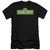 Sesame Street Logo Premuim Canvas Adult Slim Fit T-Shirt Black