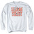 Sesame Street In Letters Adult Crewneck Sweatshirt White